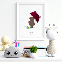 Affiche - Hippopotame - Anniversaire 2 ans