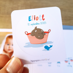 Sticker - Bébé Potam dans...