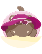 Hippopo sur le trône - Marque-page - Hippopotame - Vacances en Van
